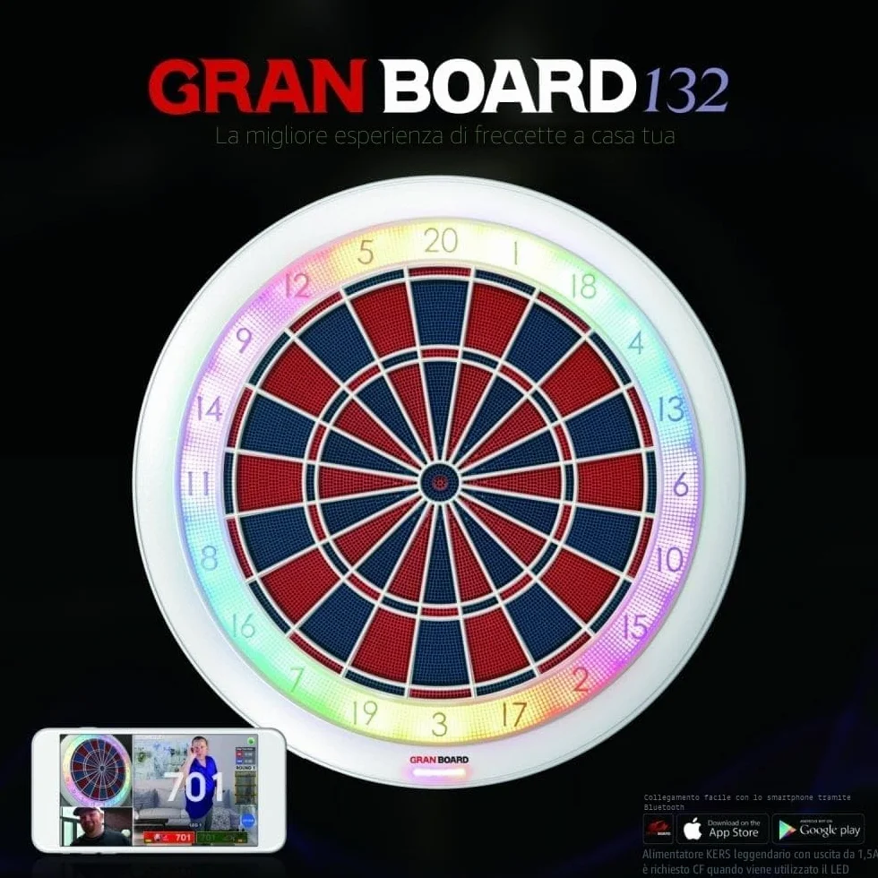 GranBoard 132 Smart Board, Dimensioni del torneo