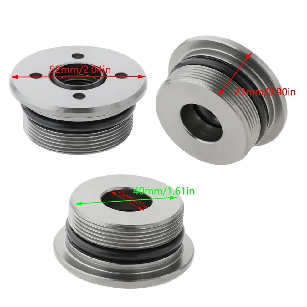 Trim Tilt Assy Screw End Cap, 64E-43821-00 Ricambio in alluminio anodizzato duro per Showa Style 115-250 Motori fuoribordo Uso marino professionale
