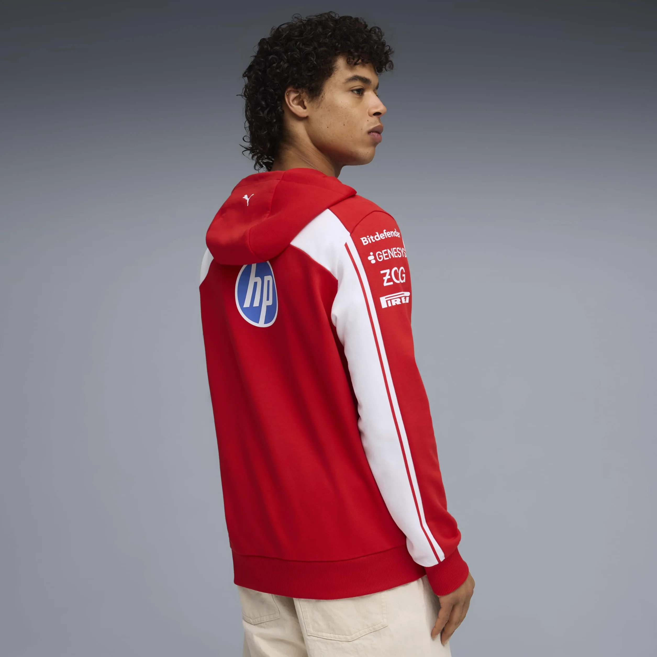 PUMA Scuderia Ferrari F1 2026 Felpa con Cappuccio Team Uomo Rosso