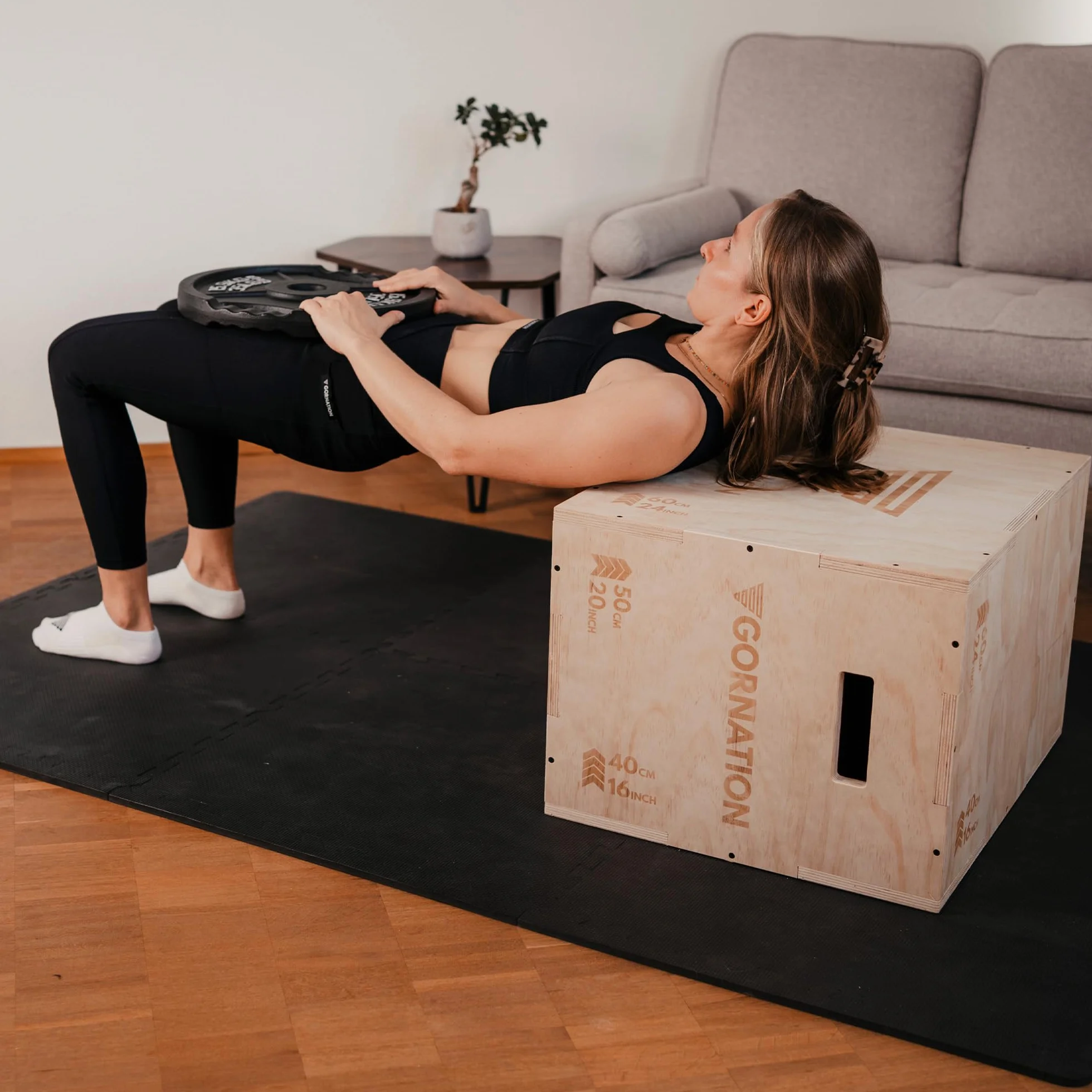 GORNATION Plyo Box 3 in 1 Legno Scatola Pliometrica per Salti Crossfit Home Gym