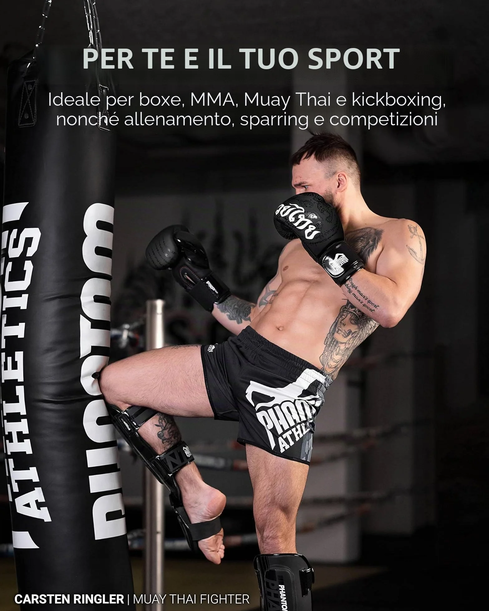 Phantom Guanti da boxe APEX MMA Muay Thai 10 oz Uomo