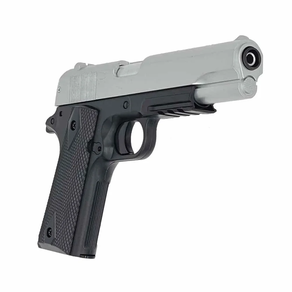 Cybergun Colt 1911 HPA Bicolore Airsoft Pistola a Molla Metallo 0,5 J Nero/Argento