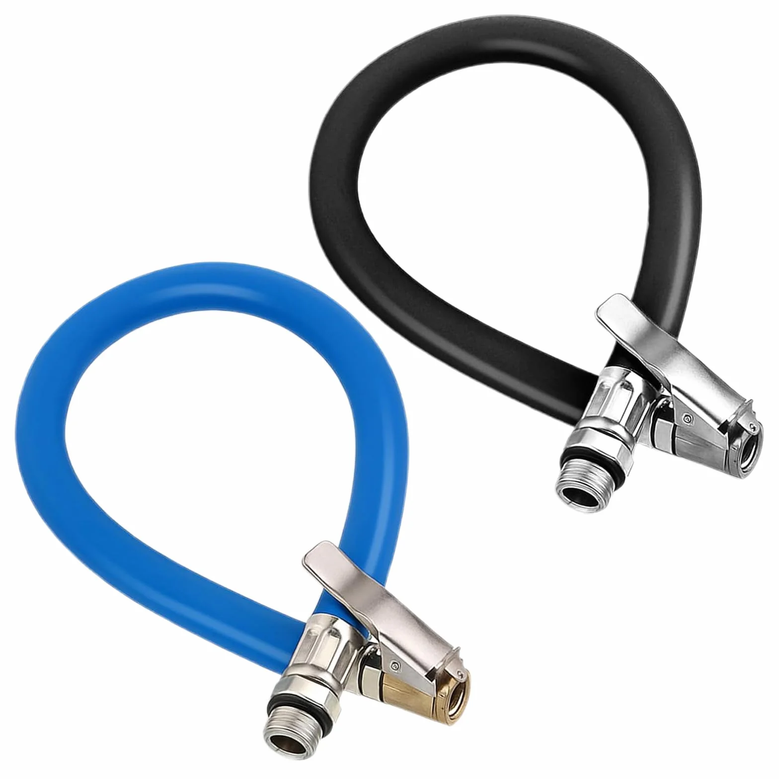 2 Pezzi Tubo Flessibile per Gonfiaggio Pneumatici, Estensione Flessibile Della Valvola, Camion Automobile Fili di Gomma che Gonfia Gonfiatore, Adatto a Tutti I Pneumatici con Valvole Standard