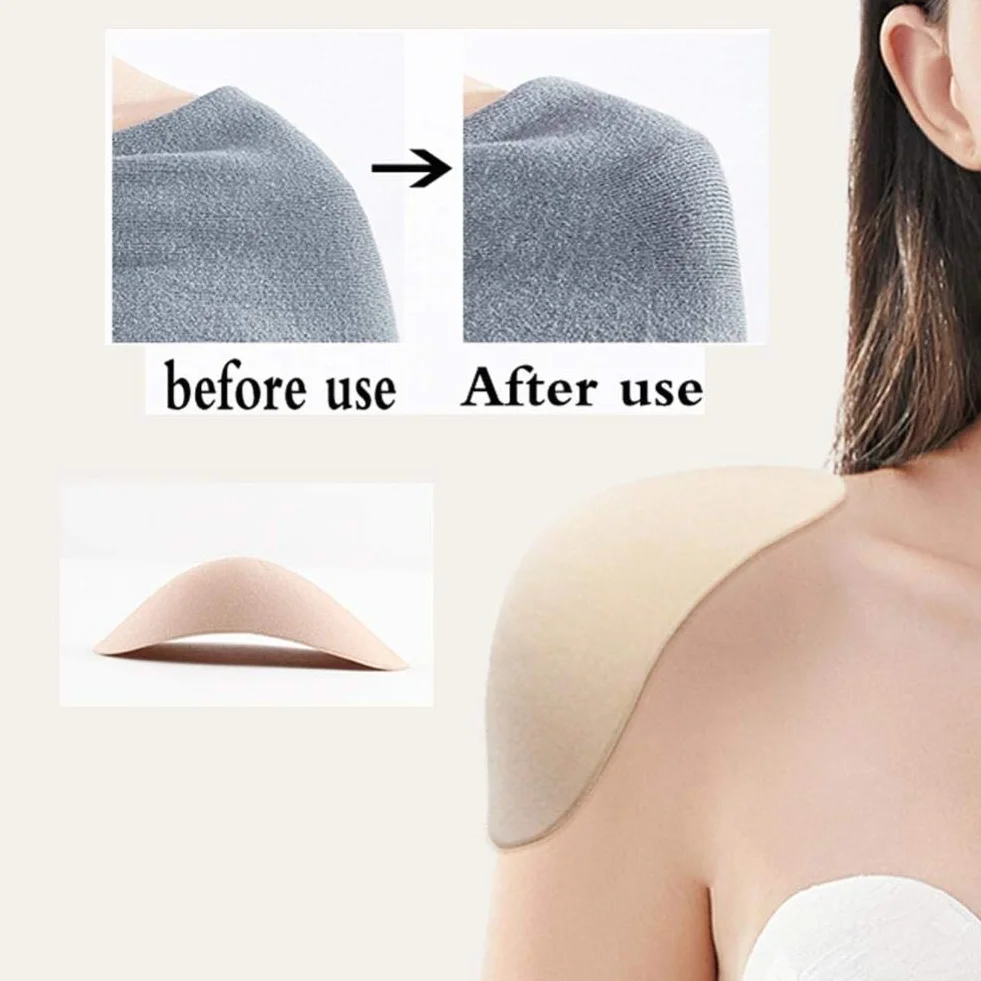 Spalline Coppia Spalla Push-up Pad Morbido Silicone Autoadesivo Spalla Enhancer