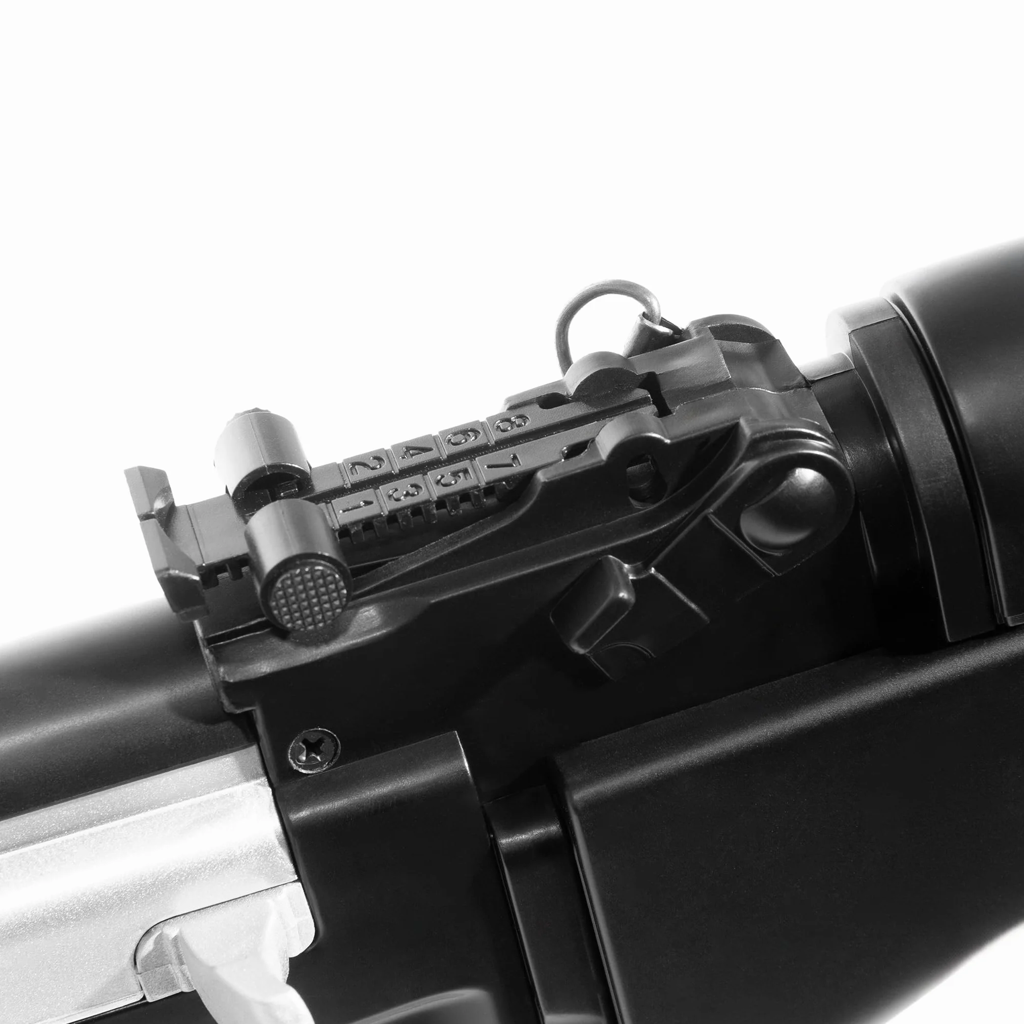 AK 47 softair elettrico stile legno 0,9 JOULE 50 colpi Ni-MH 7,2V 870mm 830g 1000 pallini Nero