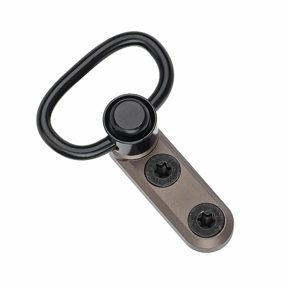 QD Sling Swivel Mount Adapter Tactical Sling Mount for Mlok/Keymod Rail System Tan