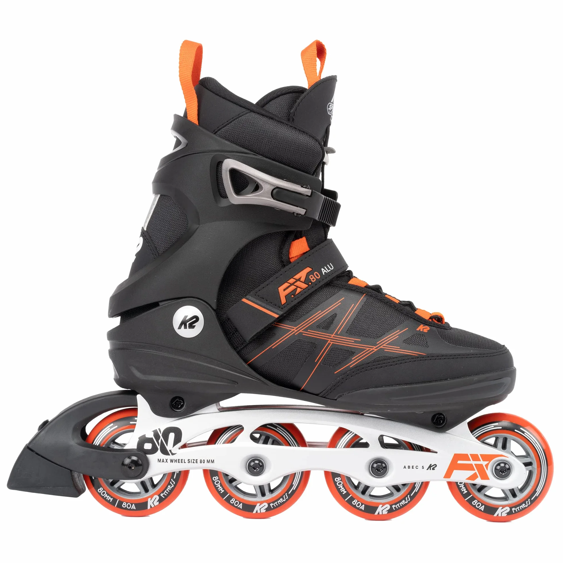 K2 F.I.T. 80 Alu Inline Skate 2024 Black/Red