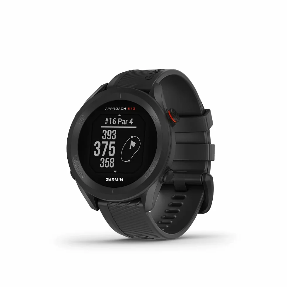 Garmin Approach S12 Orologio GPS golf 42.000+ campi internazionali Black