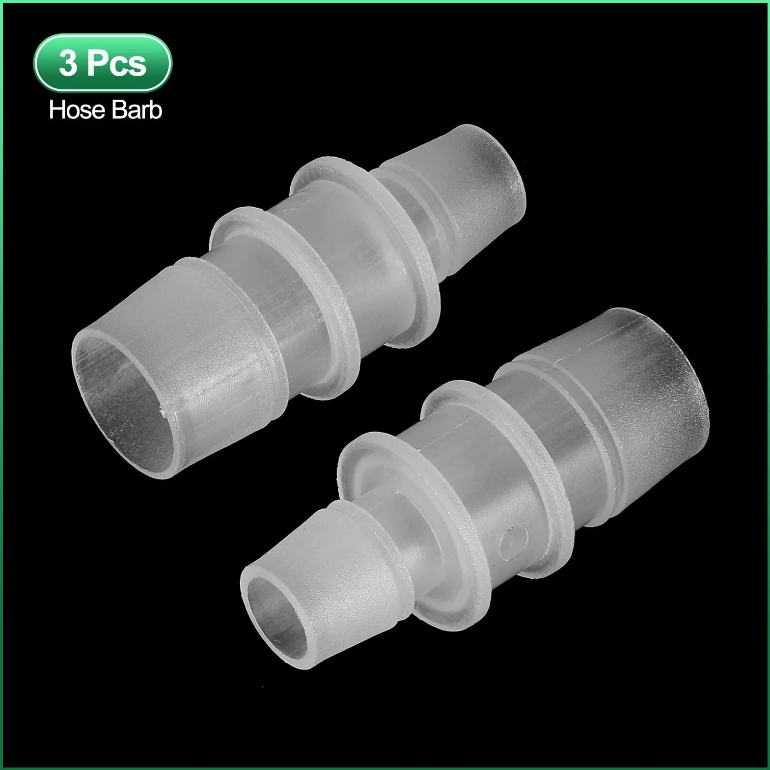PATIKIL Riduttore a Barbetta per Tubo 3/4" a 1/2" Connettori Tubi Id Raccordo Plastica Unione per Aria Acqua