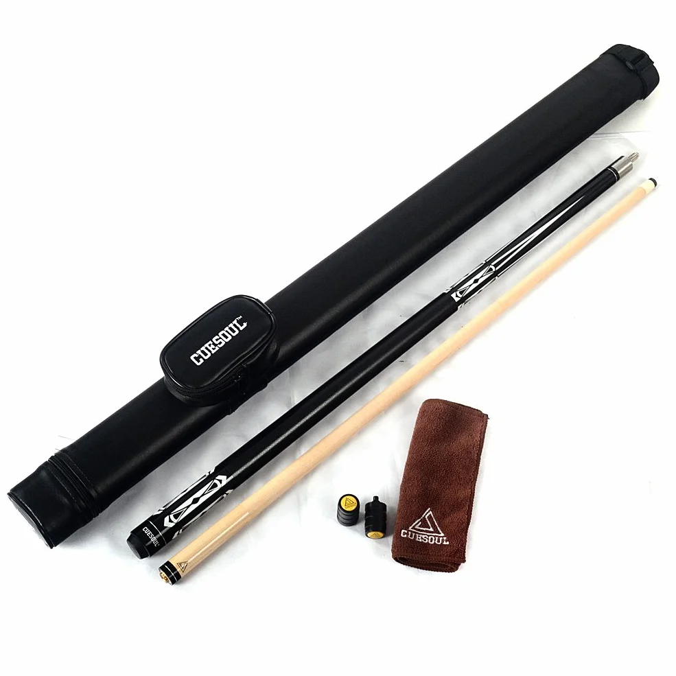 Stecche da Biliardo CUESOUL 19 Once 1/2 Snodato Maple con Custodia