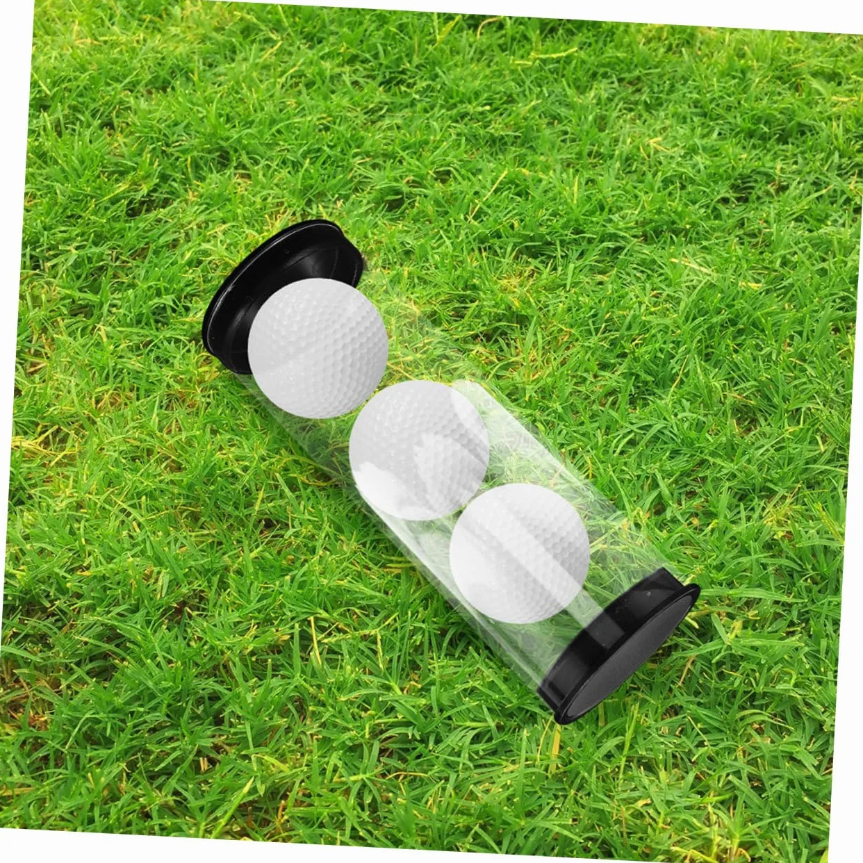 BESTonZON Contenitore Trasparente per Palline da Golf in PVC 2 Pz