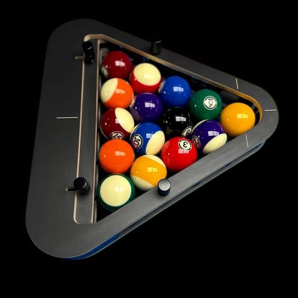 Bitman-Rack 9-Ball PRO Sistema di Rack per Biliardo di Precisione Legno Massello 8-Ball/9-Ball