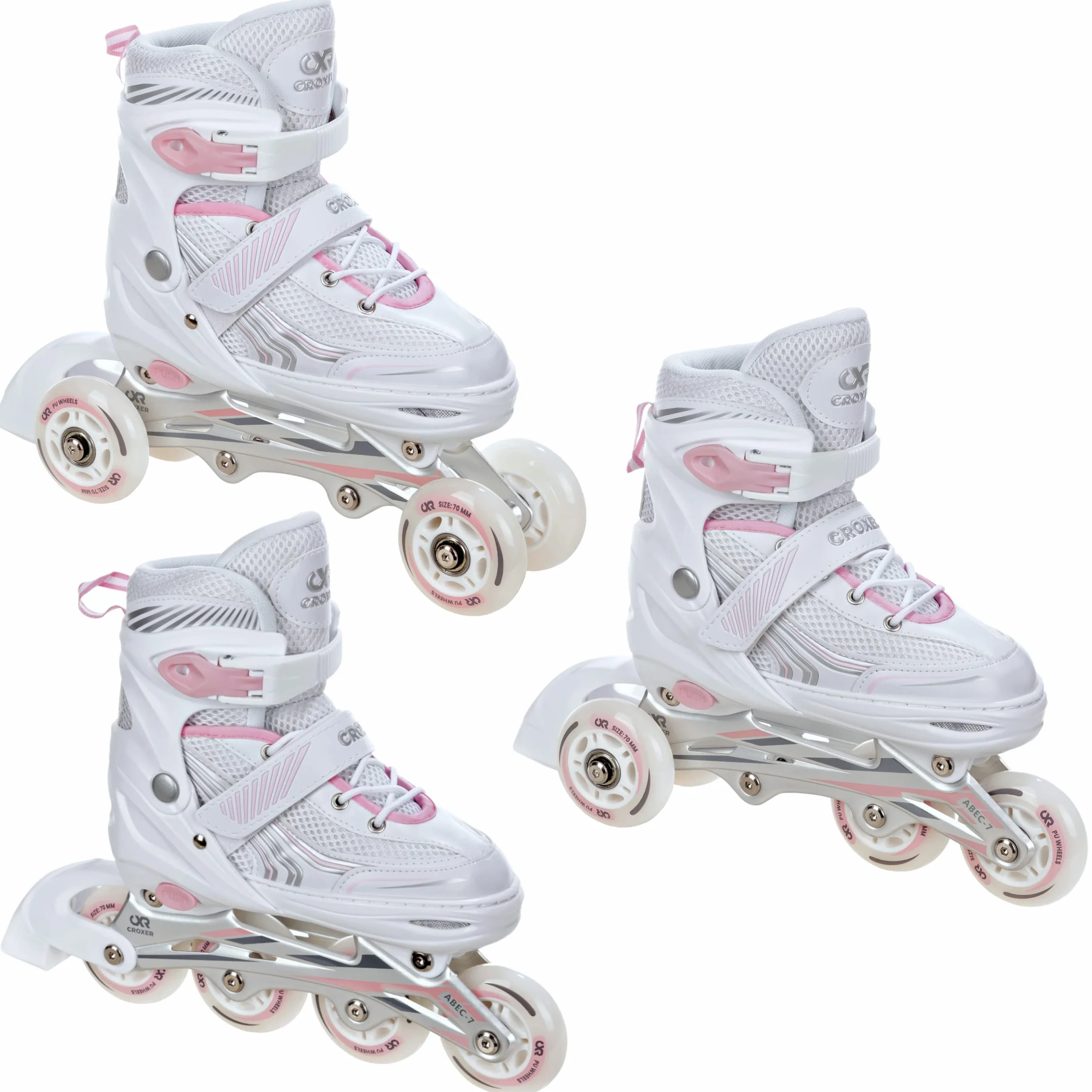 Croxer Optima Pattini a Rotelle 3 in 1 Regolabili Uomo Donna Bambino