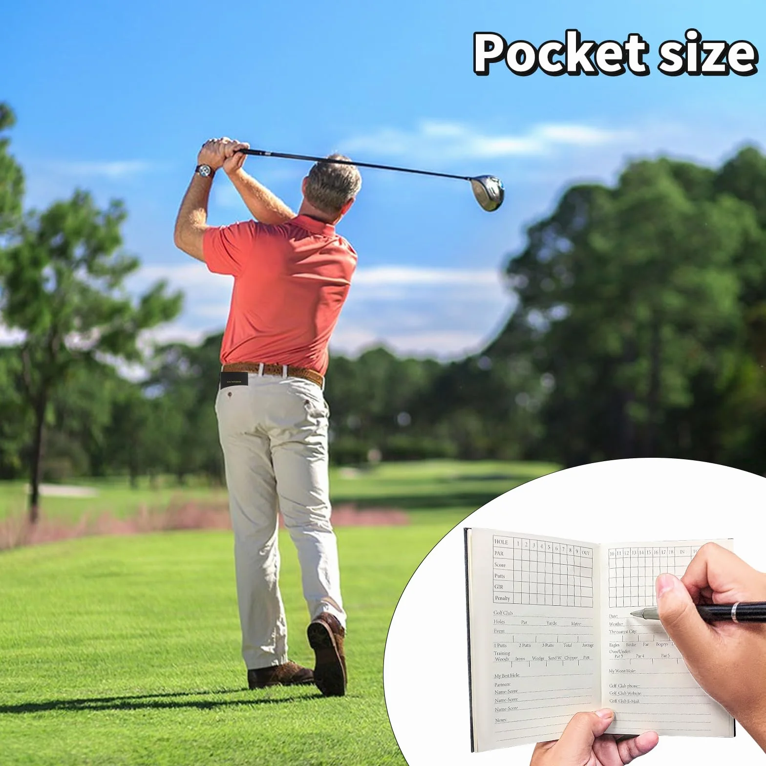 Kofull Golf Markers Set z Piórem, Znacznikiem i Tee, Prezent dla Mężczyzn