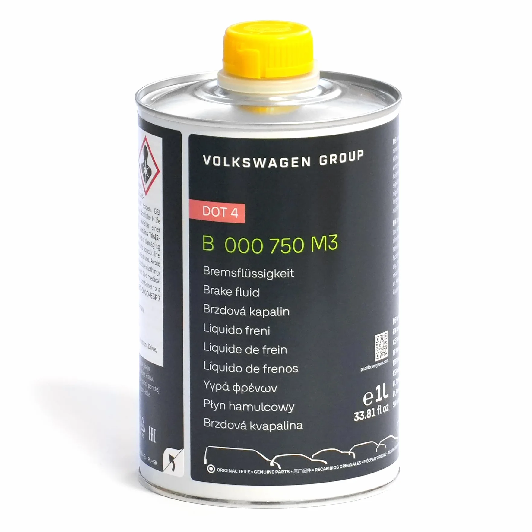 Original Volkswagen VW Pezzi di ricambio original Liquido freni DOT4, 1 Litro