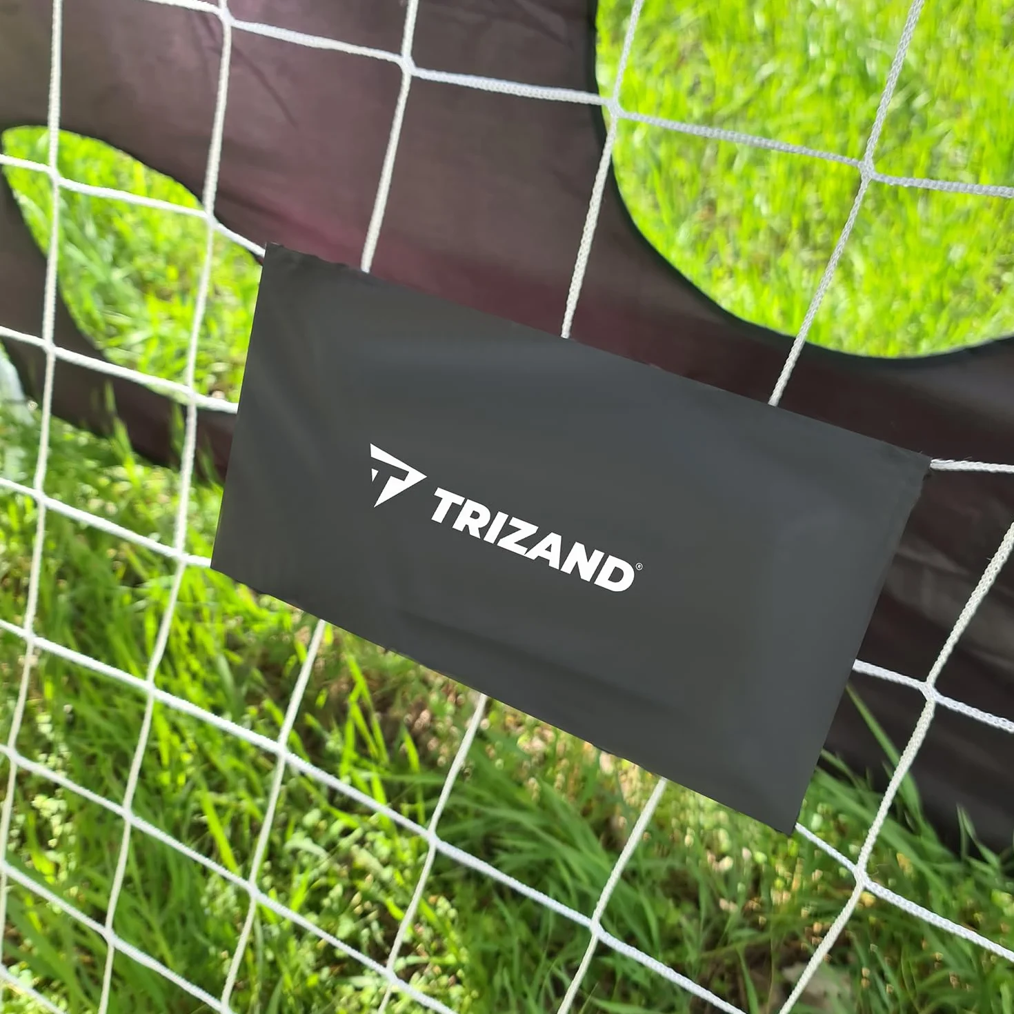 Porta da Calcio Grande 240×170×85 cm TRIZAND con Telo Bersaglio, Tubi Acciaio Ø32 mm, Rete PE Fitta, Montaggio a Scatto