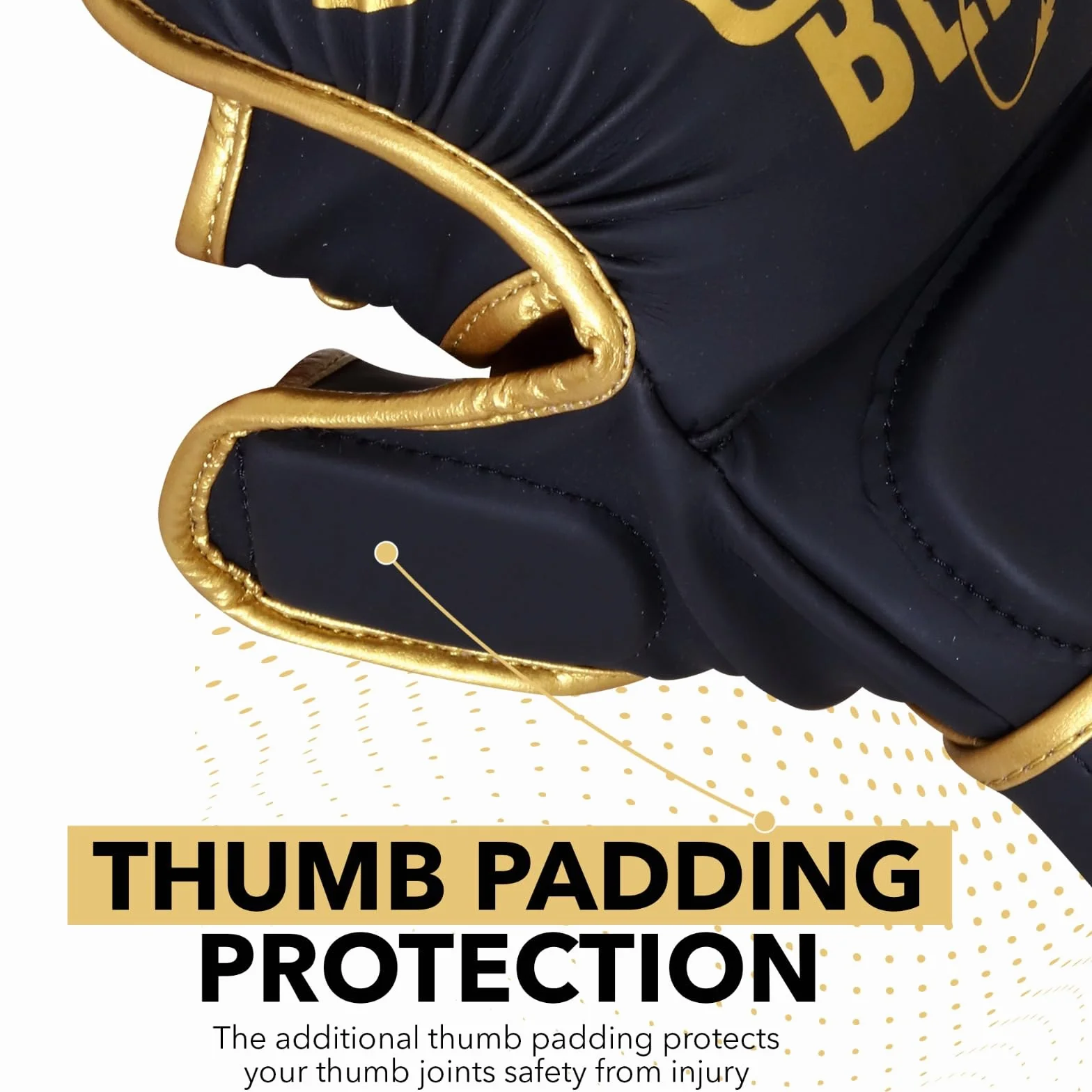 BEAST RAGE Guanti da MMA con Supporto per Polso Regolabile e Palmo Aperto per Arti Marziali, Grappling, Sparring, Muay Thai, Combattimento, Taekwondo, Kickboxing, Boxe, Allenamento
