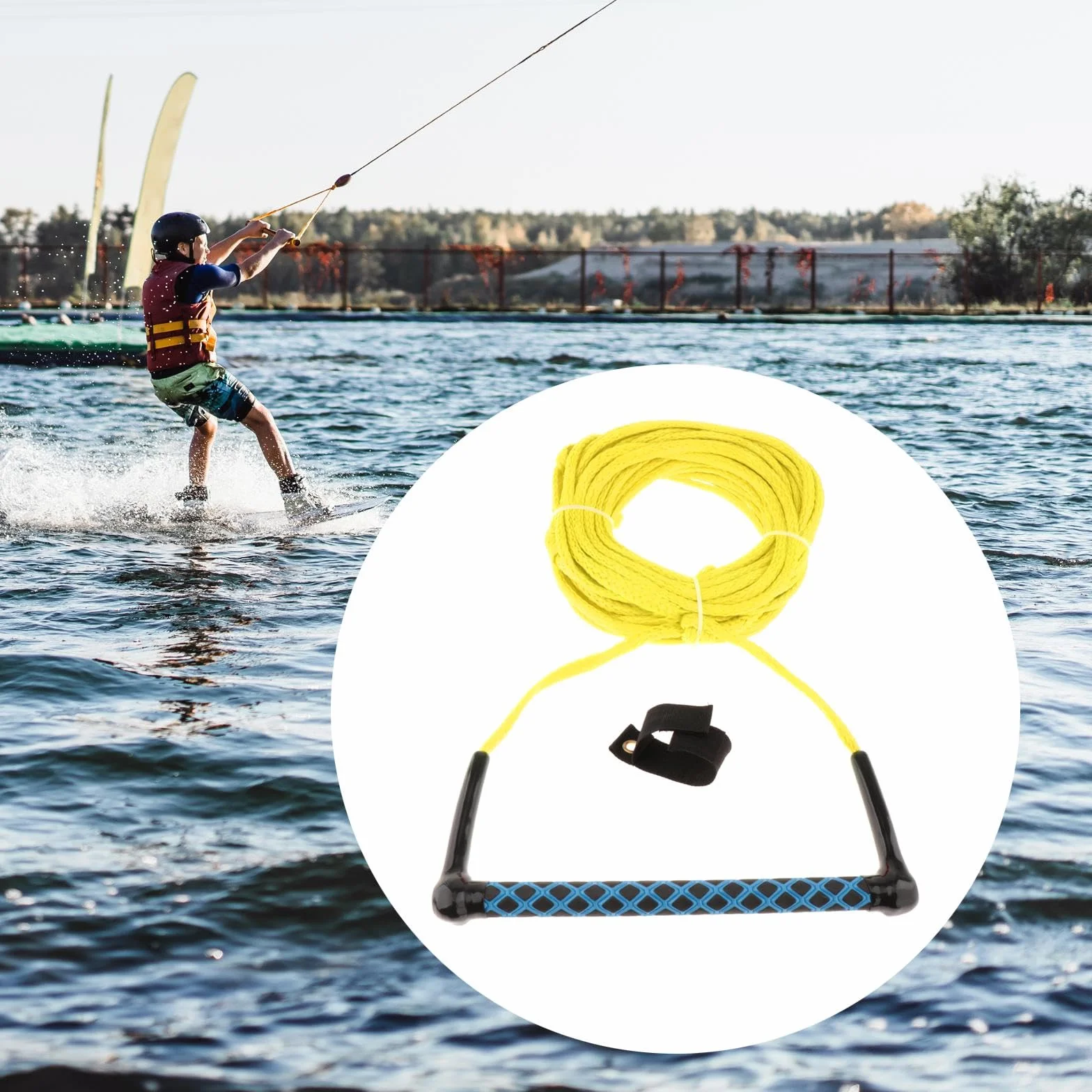 Cavo Traino per Wakeboard Nautico Design Ergonomico Leggero PP Resistente