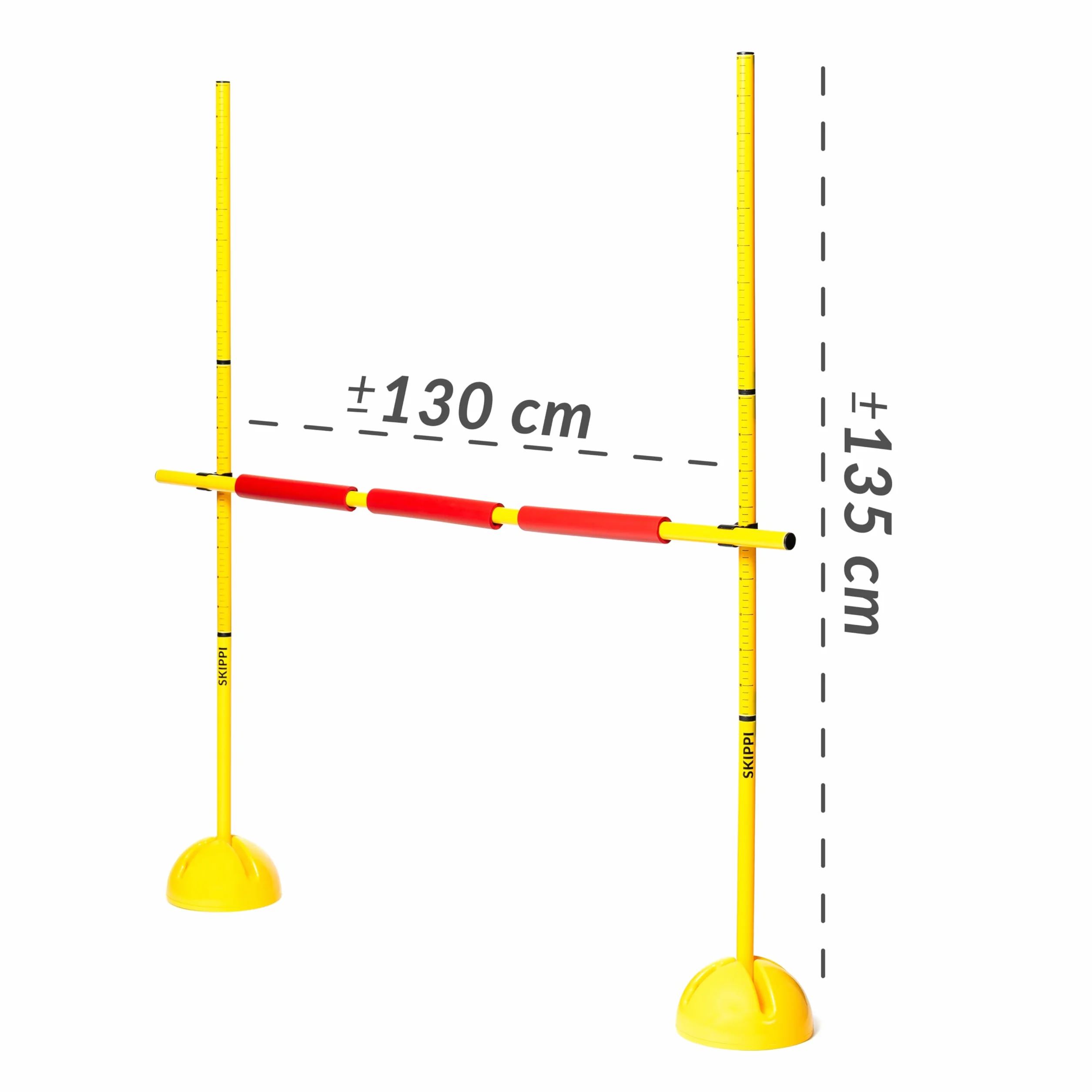 SKIPPI Ostacolo per Hobby Horse 135 cm, Leggero e Portatile con Bastone