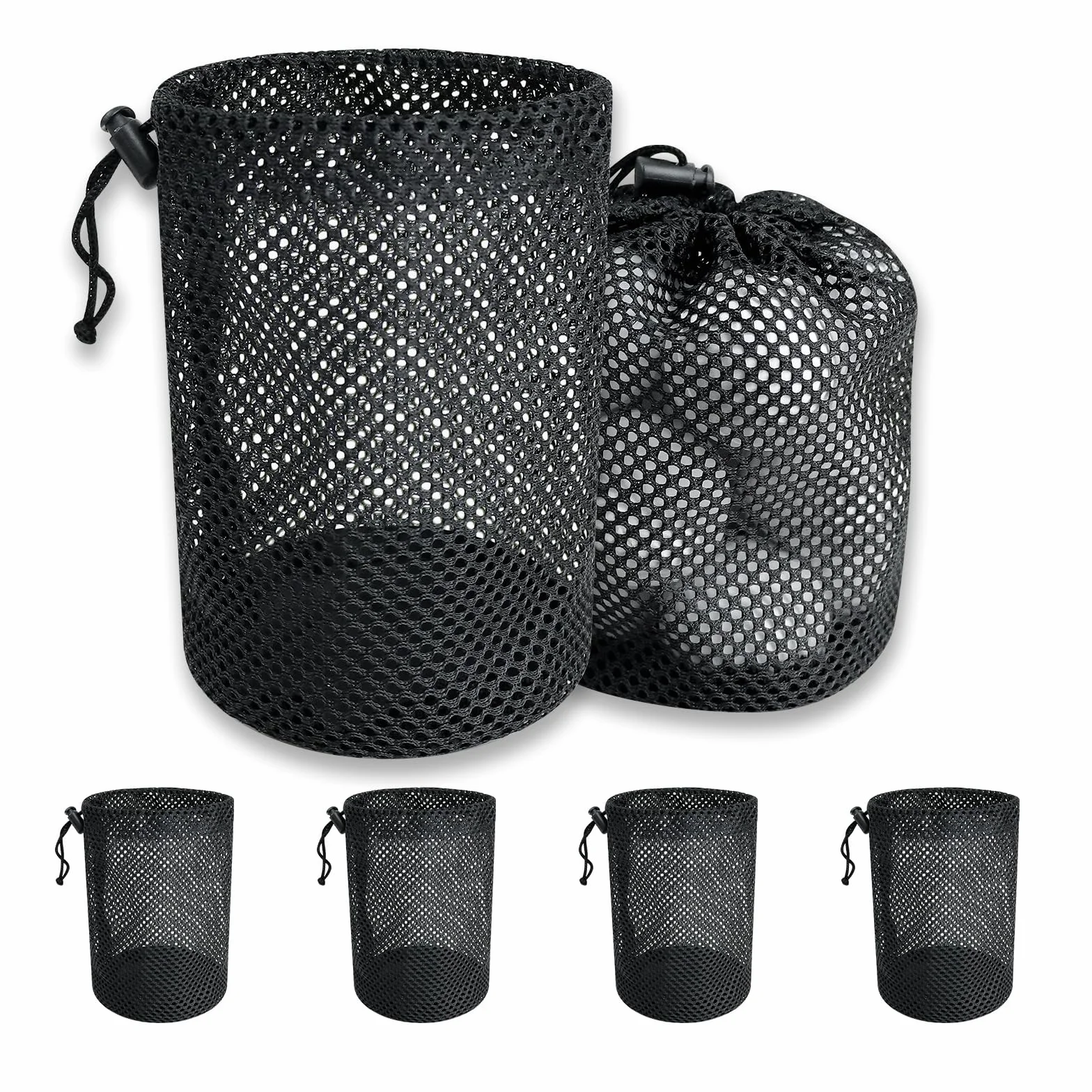 Borsa palline da golf 6 sacchetti rete coulisse portaoggetti sportiva