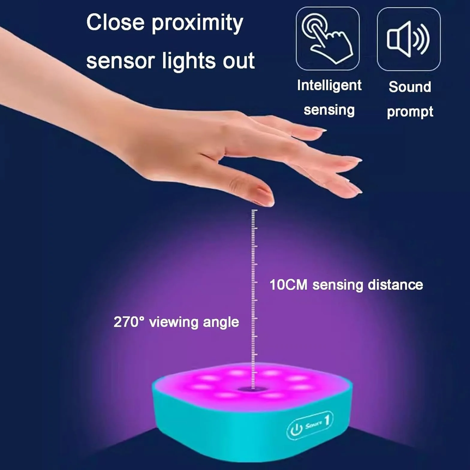 Luci per Allenamento di Reazione, Lampada Fitness Agile con Telecomando, 4 Modalità 4 Colori, Visione 270°