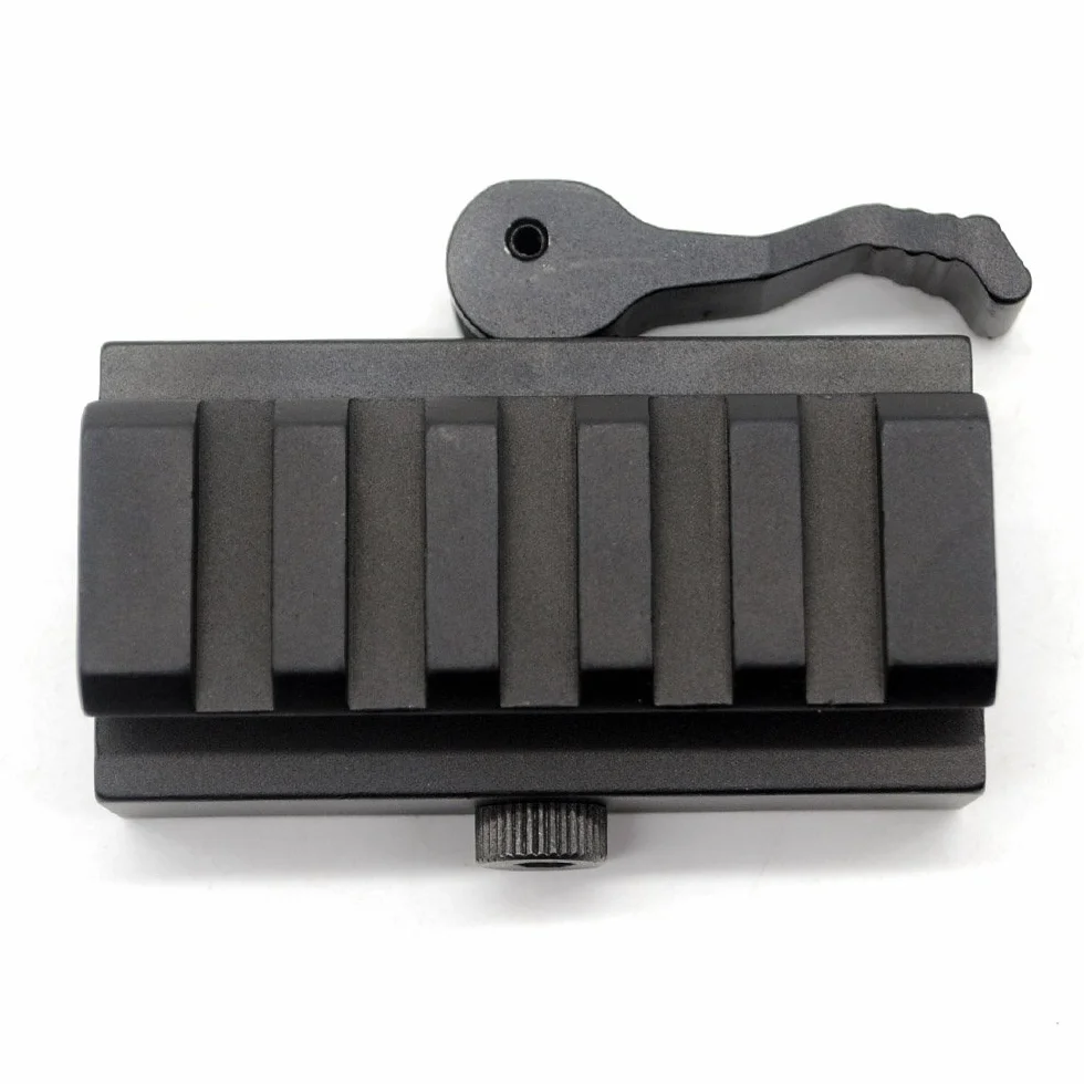 TRIROCK Tactical QD Staccabile 20mm Picatinny Guide Low Profile Riser 5 Slot QR Mount