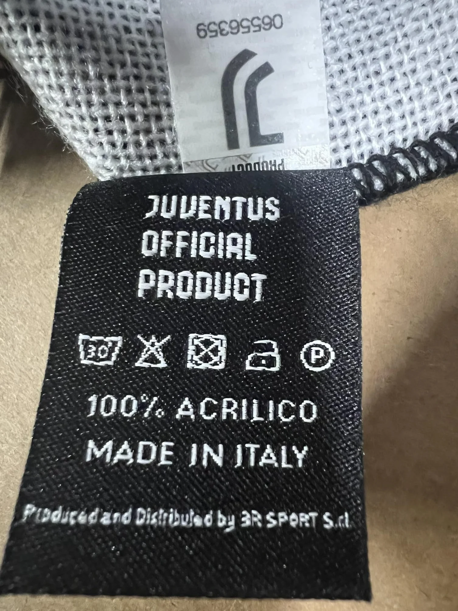 JUVENTUS Sciarpa Ufficiale Giallo/Nero Acrilico