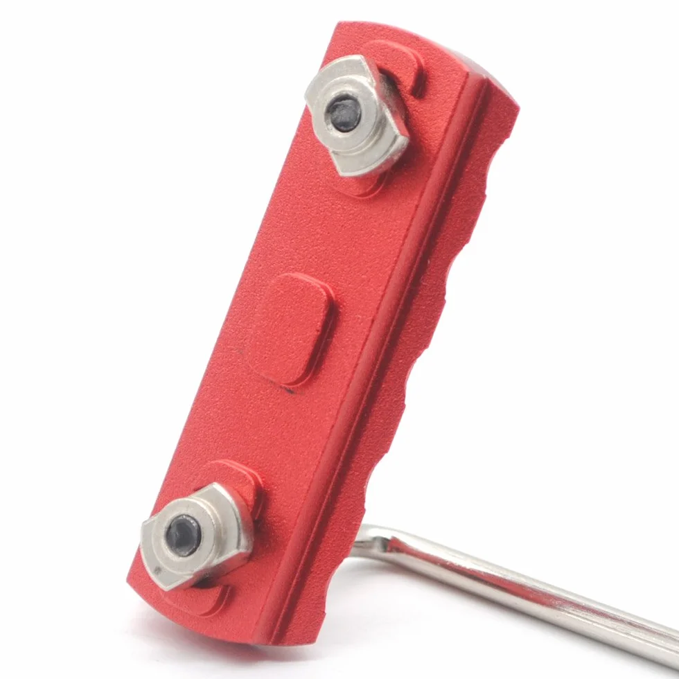 Trirock Mlk Rail Section Red Aluminum 5 Slots