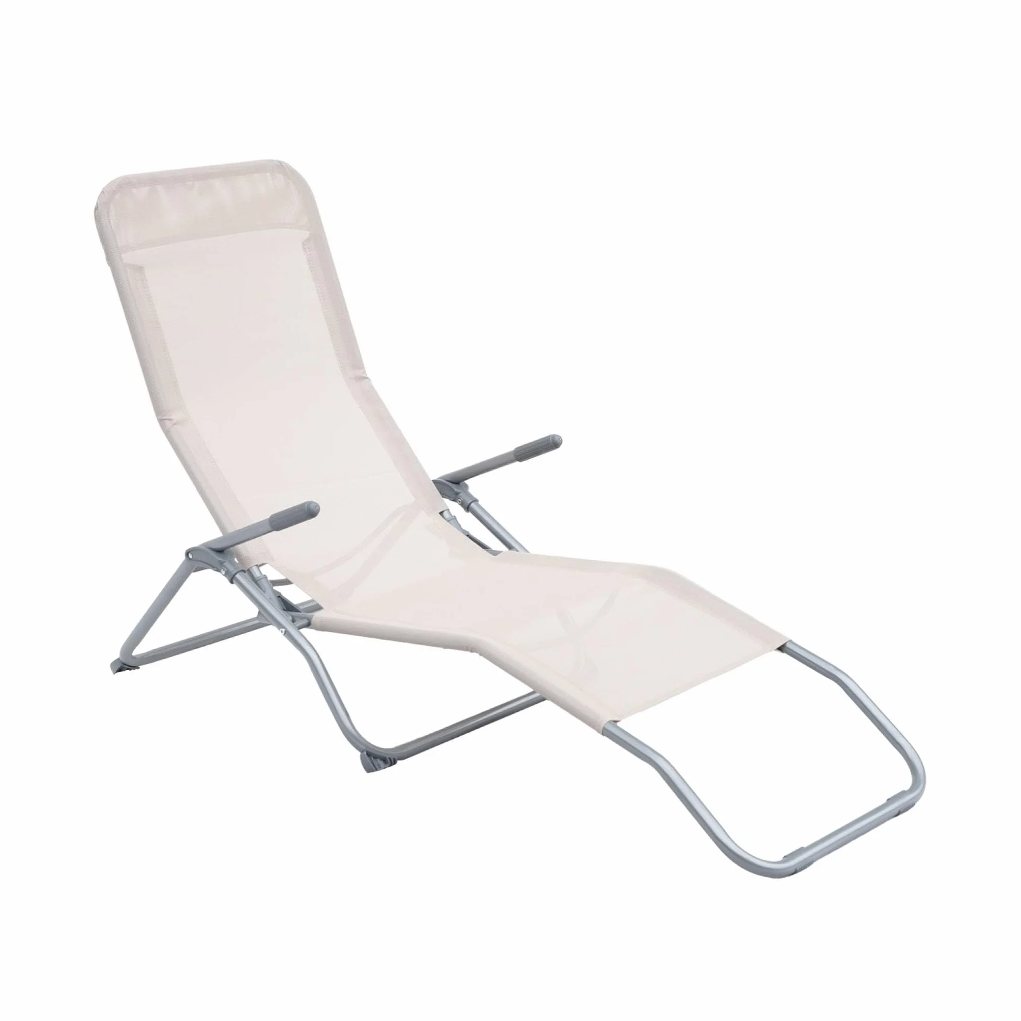 Set 2 sdraio in textilene multiposizione Talpa - 70x165x60 cm