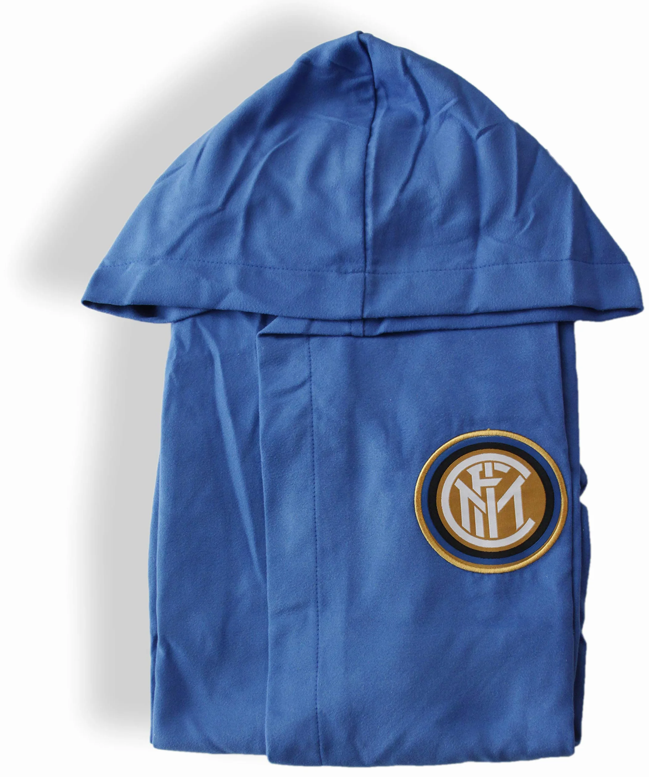 Accappatoio UFFICIALE FC INTER Microfibra con Cappuccio Sacca UOMO Ragazzo Nero Azzurro