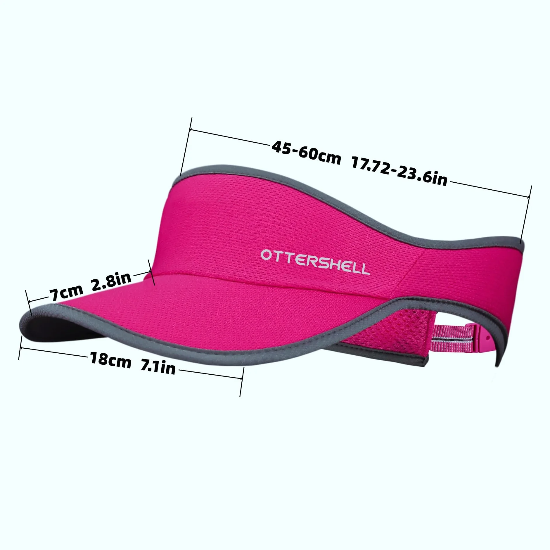 OTTERSHELL Visiera parasole sportiva leggera rete cappello corsa tennis golf