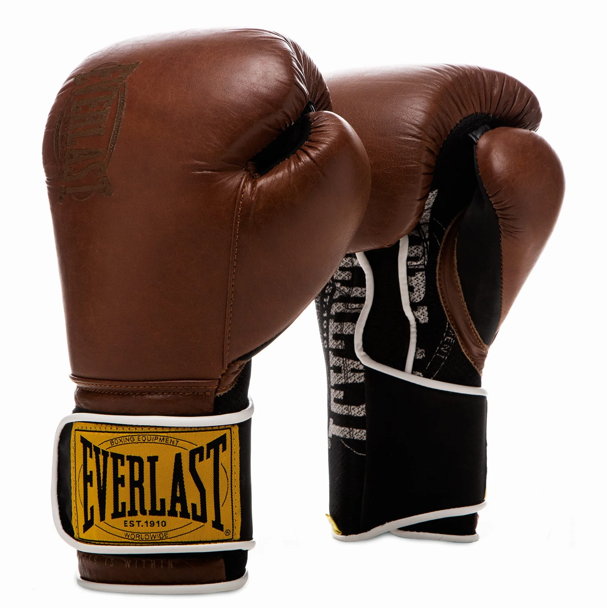 Everlast Guantoni da boxe 1910 Guanti avanzati Hook and Loop triplo strato schiuma supporto polso prevenzione infortuni Allenamento sacco