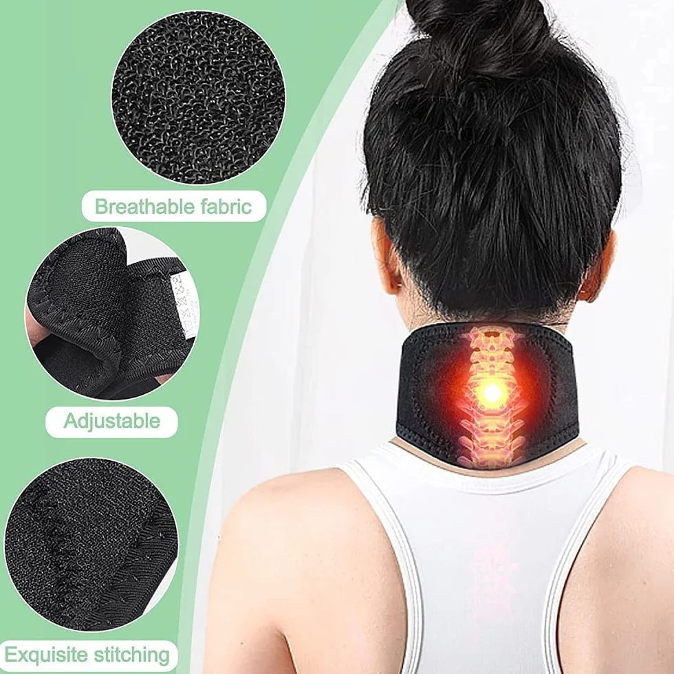 Slimmaionix Arm Trimmer Regolabile Tormalina Autoriscaldante Detoxing Shaper Bands per Braccia (Nero)
