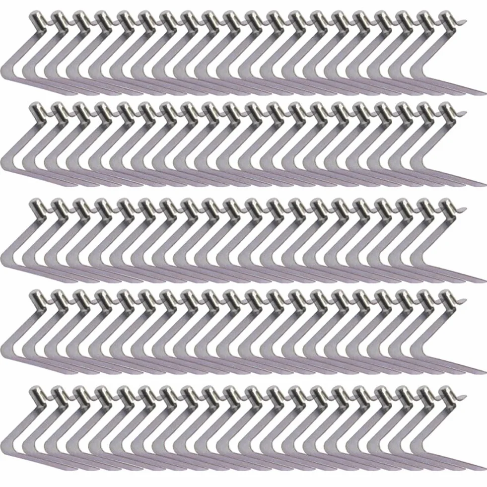 Clip a molla per canoa kayak pagaia 5,5 mm acciaio argento 100 pezzi