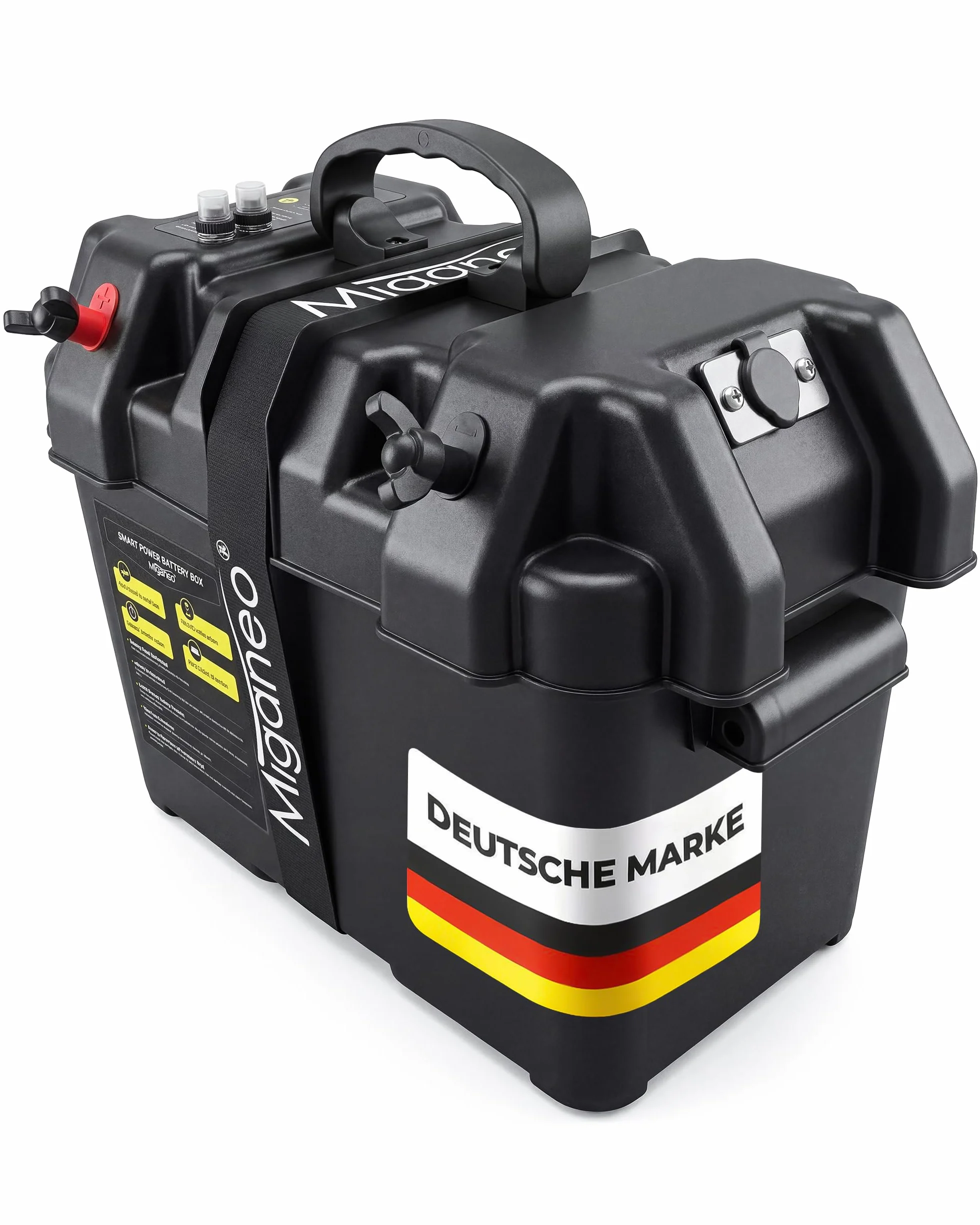 Miganeo Motore Elettrico Barca TRS 68 lbs 768W 12V Fuoribordo Acqua Salata LED 5 Marce Avanti 3 Retromarce