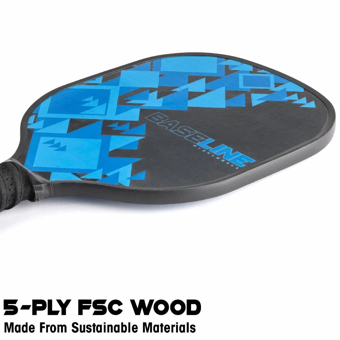 Baseline Pickleball Paddles Set, Premium Wooden Rackets for Indoor & Outdoor