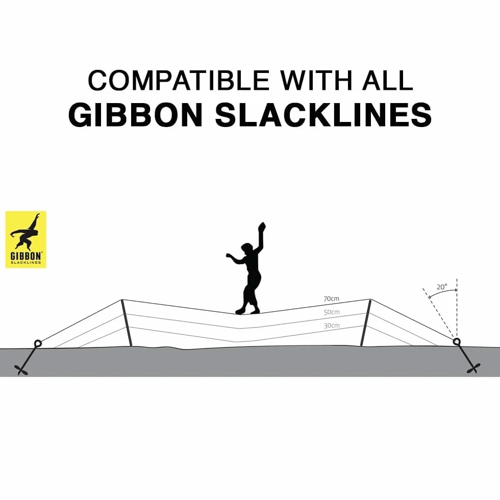 Gibbon Picchetto da Avvitamento a Terra per Slackline, Schwarz