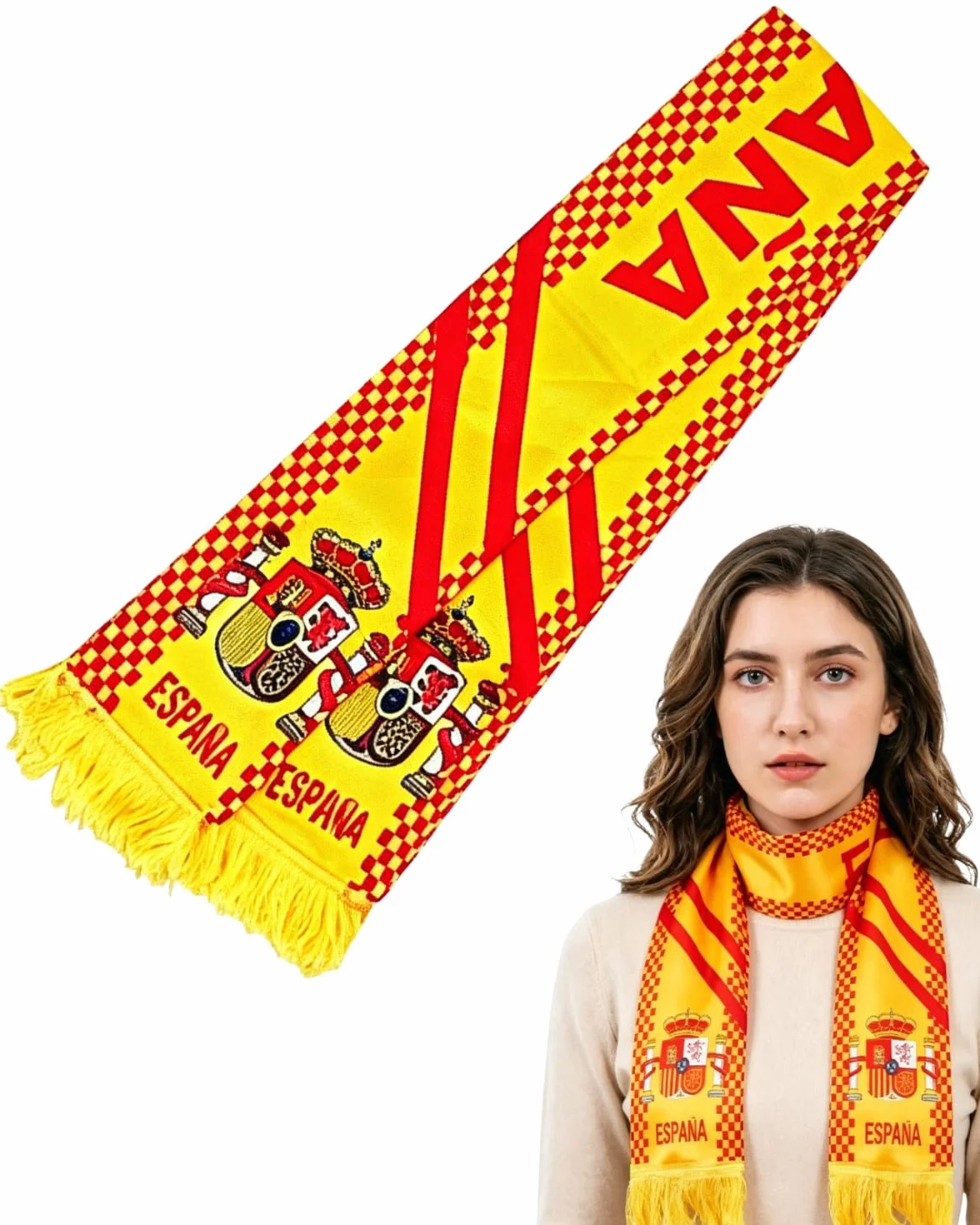 Sciarpa Ufficiale Spagna 2026 Mondiale Calcio TISCH Fan Stadio