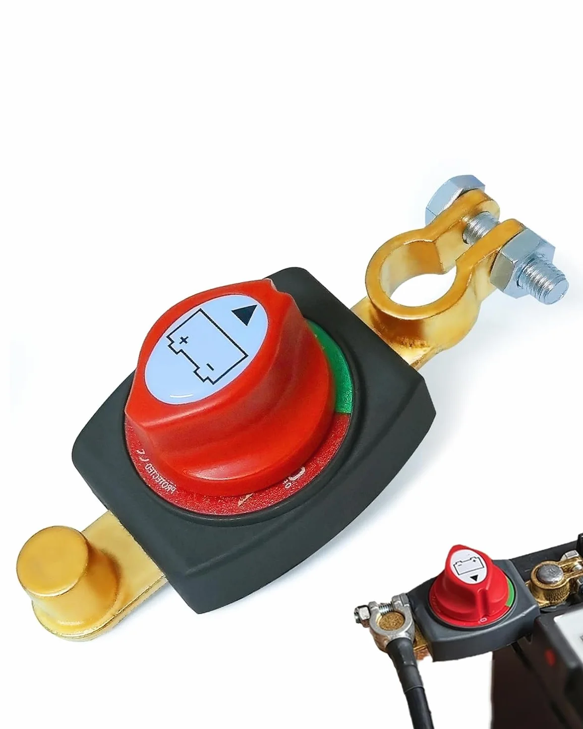 Staccabatteria 12-48V Impermeabile per Auto Moto Camion Barca. Isolatore sicurezza, evita scarica e furto veicoli.