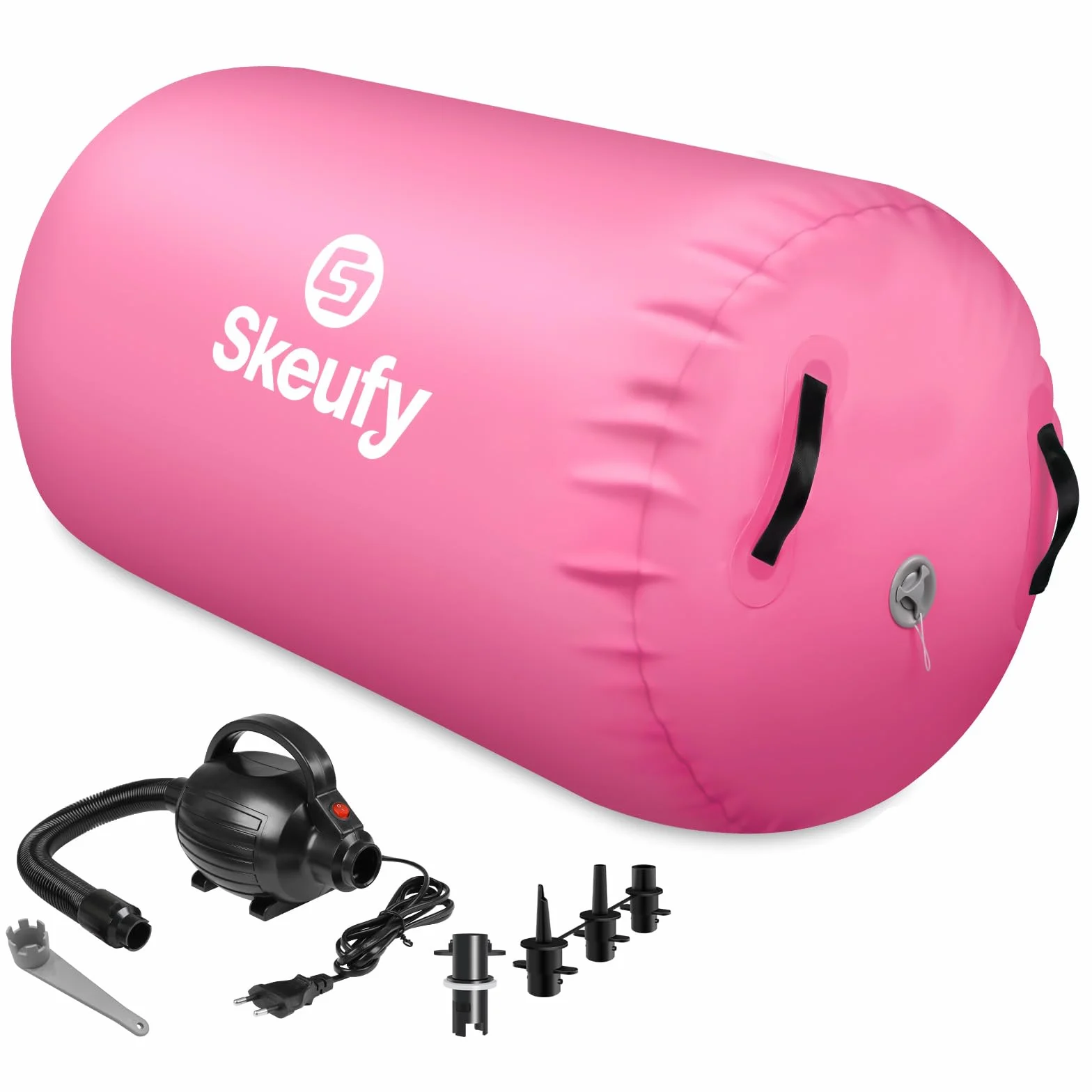 Skeufy Air Matte Track, Tappeto Gonfiabile per Ginnastica e Yoga con Pompa Elettrica, Airroll Air Rolle per Ginnastica, Tappeto da Ginnastica, Tappeto Sportivo per Casa e All'aperto'