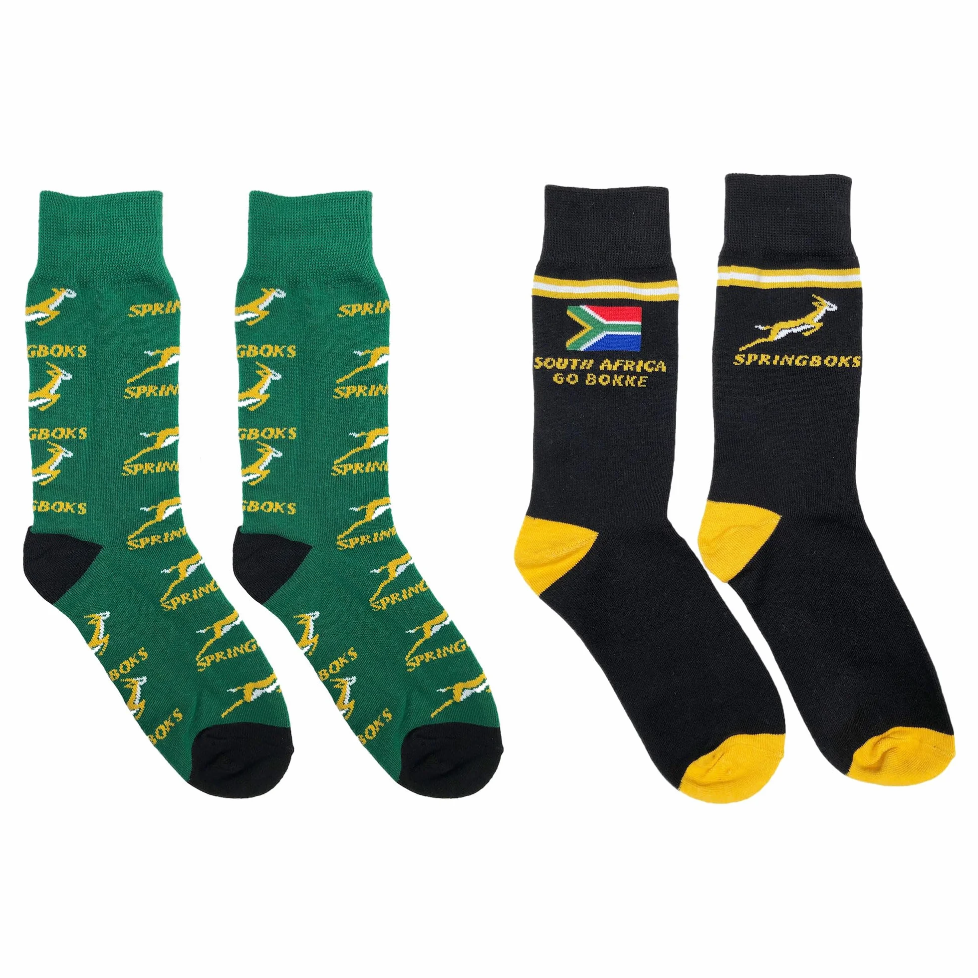 Calzini Rugby Springboks Sud Africa – Unisex Cotone, Set da 2 Paia