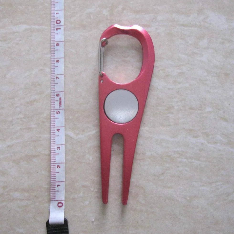 Stainless Steel Golf Green Repair Divot Tool Pitch Fork