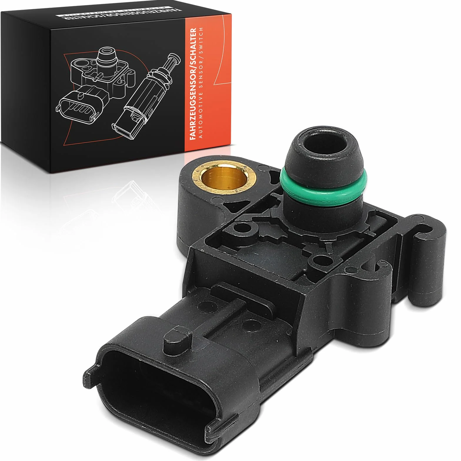 Frankberg Sensore pressione differenziale Pressione gas di scarico Compatibile con Mokka/Mokka X J13 Zafira Tourer C P12 Meriva B MPV S10 Adam M13 Astra J GTC Replace# 1238269