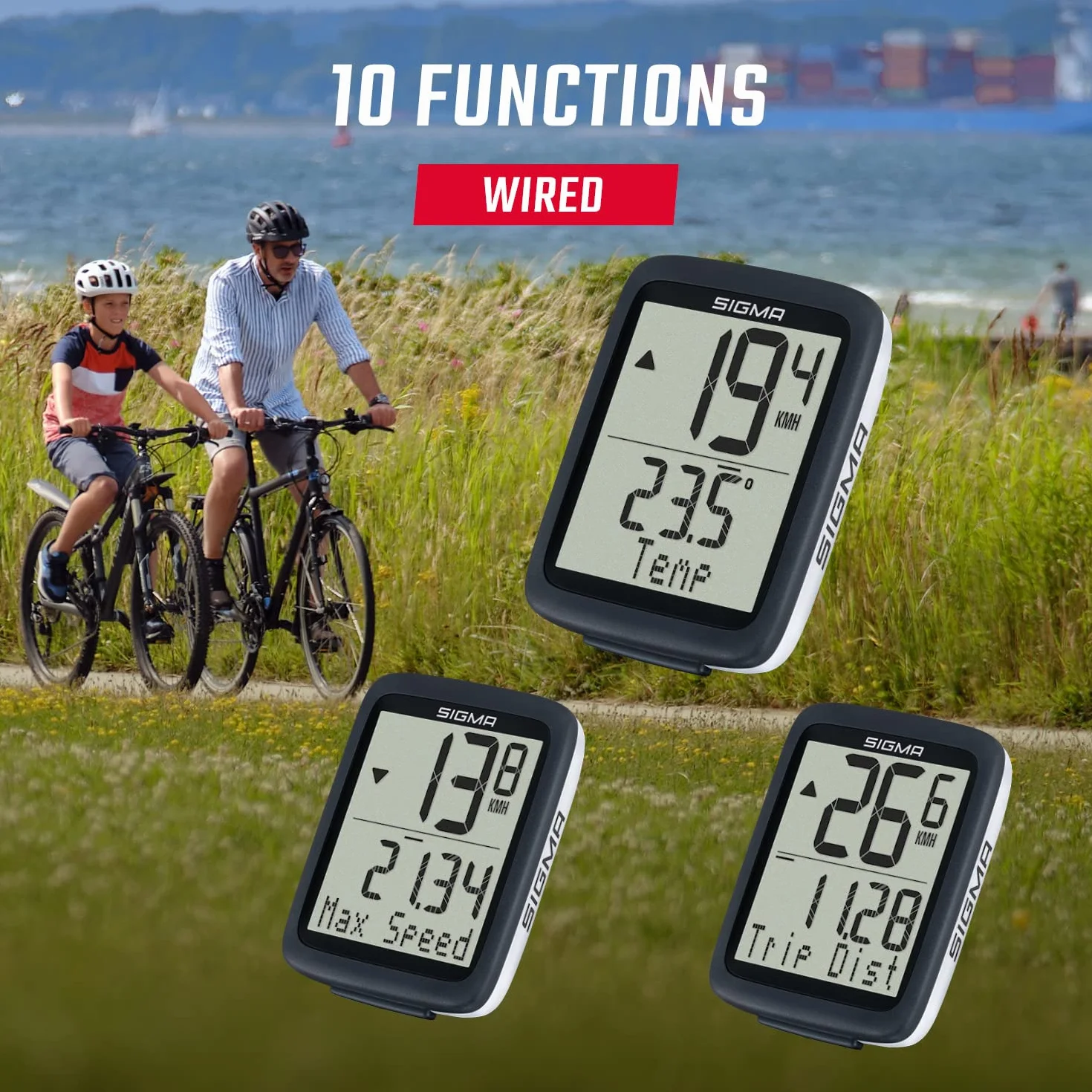 SIGMA SPORT BC 10.0 Licznik rowerowy z funkcjami