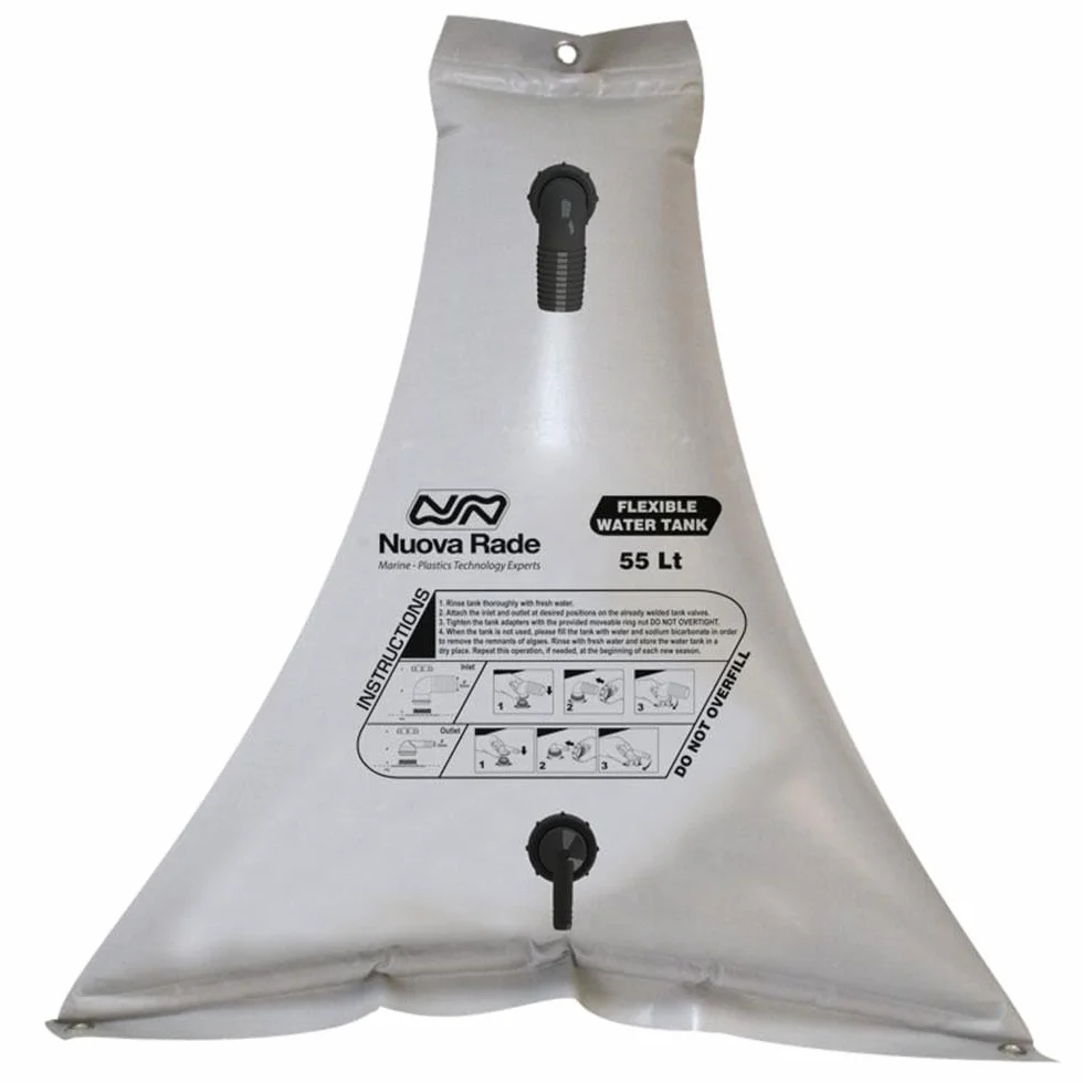 Nuova Rade Serbatoio d'acqua triangolare PVC 100 l grigio impermeabile ad alta resistenza