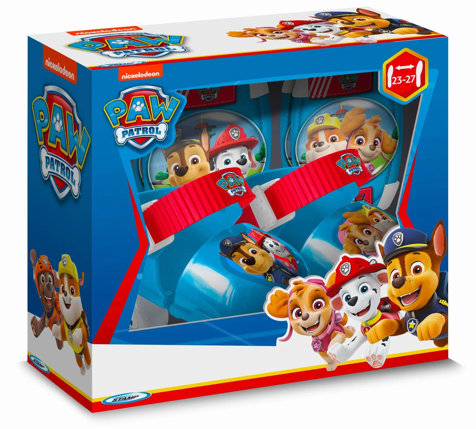 Paw Patrol Combo Pattini a 4 ruote + Gomitiere Blue Red 23/27
