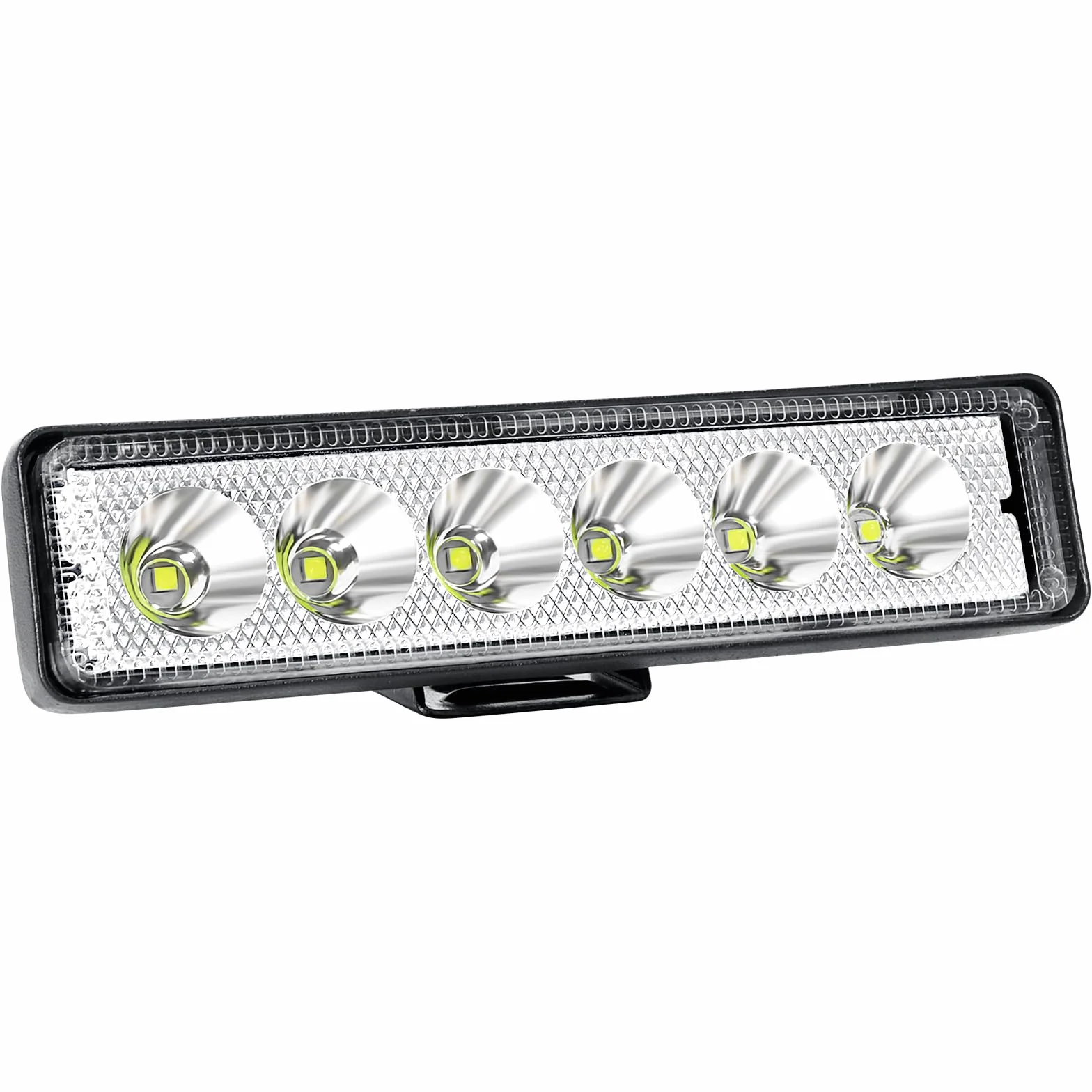Willpower 1pc 6'' 18W Faro da Lavoro Led 12V 24V Sottile Slim Faretto Led IP67 Impermeabile 6000K Bianco Fendinebbia Barra Luci per Fuoristrada Trattore Camion Off Road Auto Moto 4x4 4WD