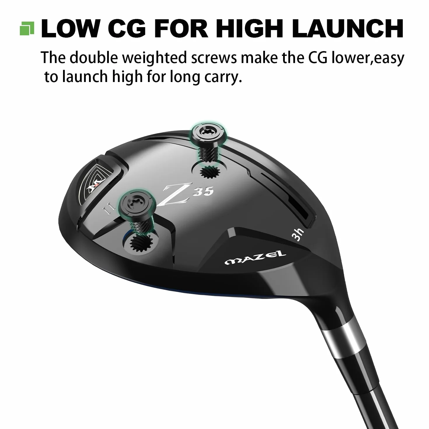 Mazze da golf ibride uomo grafite destrorsi 18/21/24 stopnie
