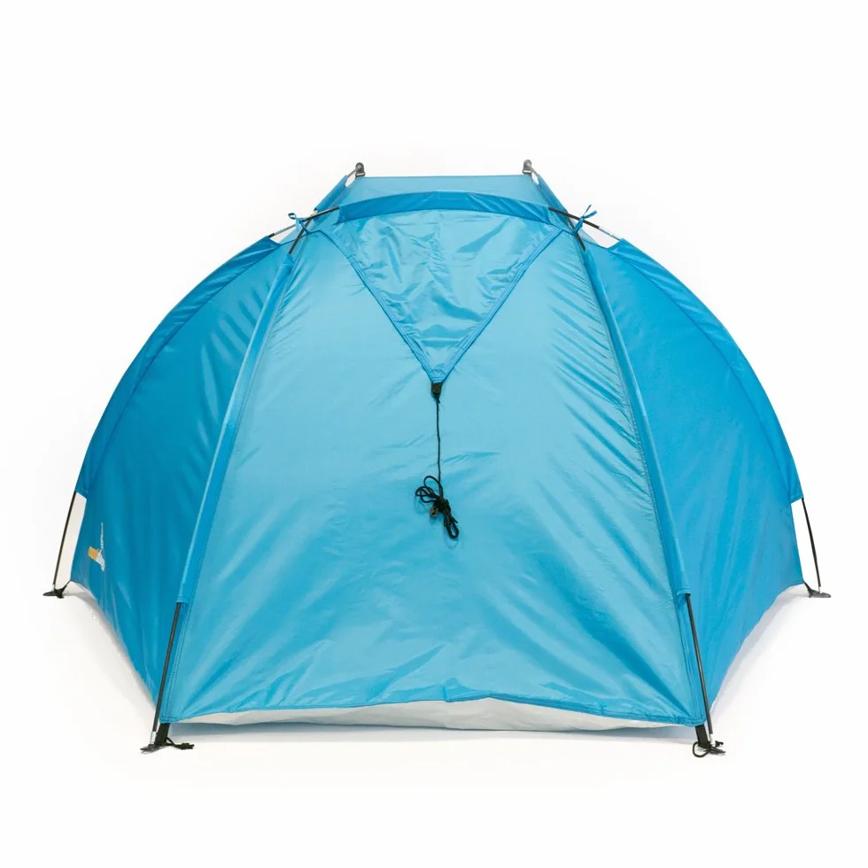 outdoorer tenda da spiaggia Helios Air, blu, UV 80, compatta, ventilata — tenda da spiaggia da viaggio