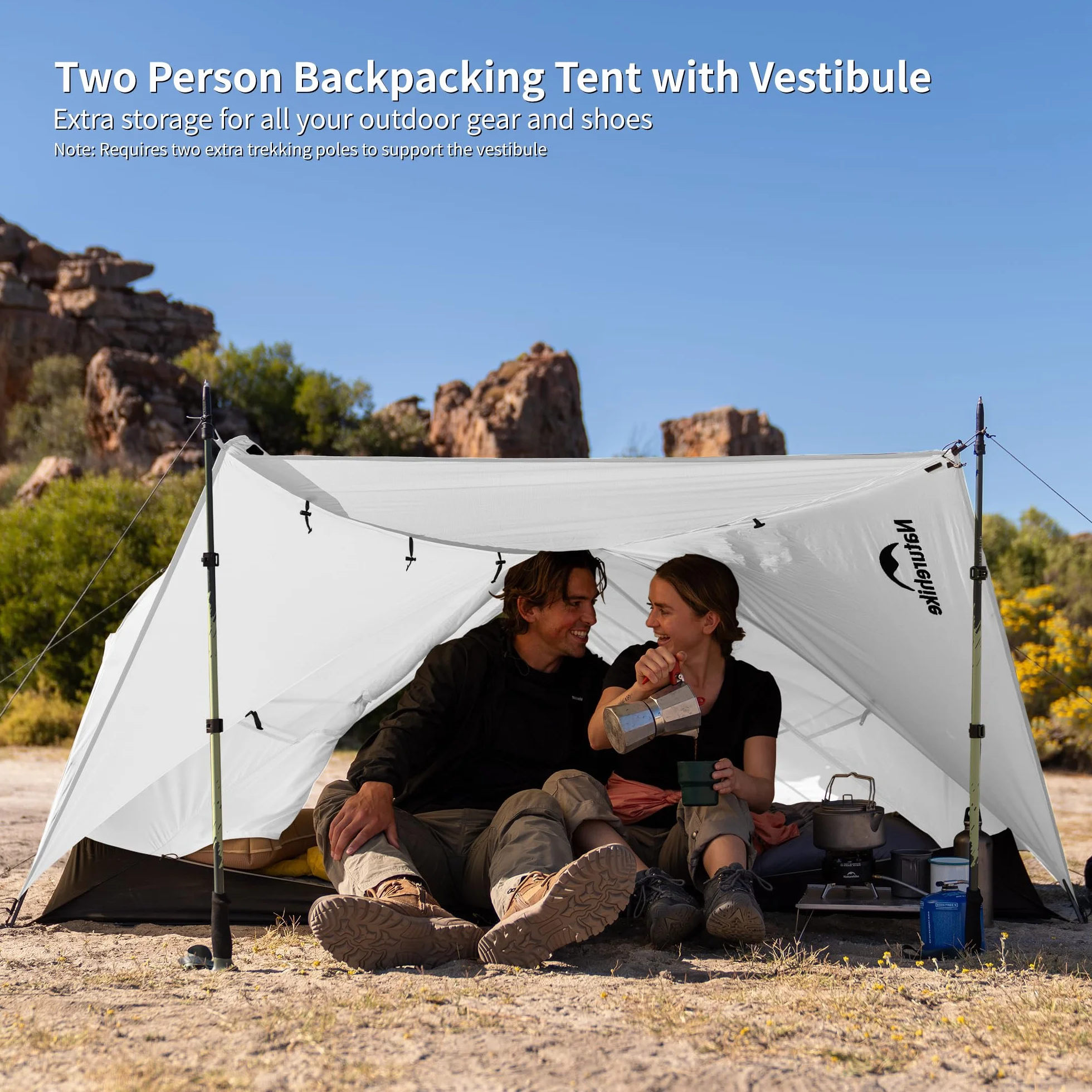 Naturehike Mongar Pro Tenda ultraleggera 3-4 stagioni 1-2-3 persone impermeabile antivento campeggio